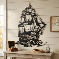 Sailboat Metal Wall Decor