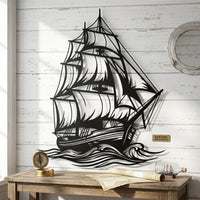 Sailboat Metal Wall Decor