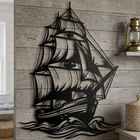 Sailboat Metal Wall Decor