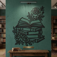 Floral Book Metal Wall Decor