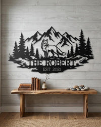 Fox Outdoor Metal Wall Art