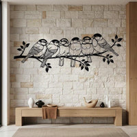 Birds on Branch Metal Wall Decor