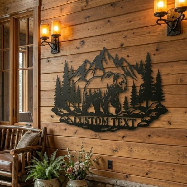 Custom Bear Cabin Sign