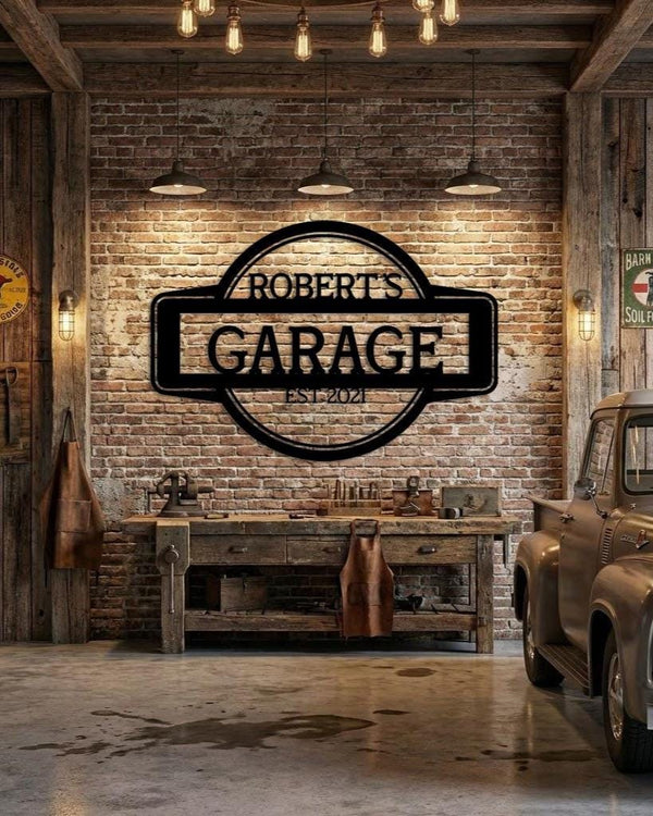 Custom Garage Metal Sign