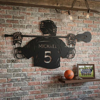 Custom Lacrosse Player Sign