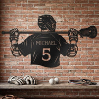 Custom Lacrosse Player Sign