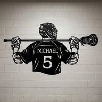Custom Lacrosse Player Sign