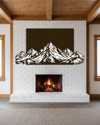 Colourful Mountain Metal Wall Art