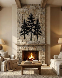 Pine Tree Metal Wall Decor