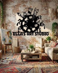Custom Art Studio Metal Sign