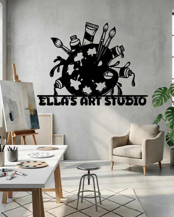 Custom Art Studio Metal Sign