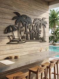 Large Pool Time Sign