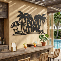 Large Pool Time Sign