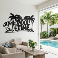 Large Pool Time Sign