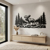 Moose Metal Wall Art