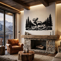 Moose Metal Wall Art