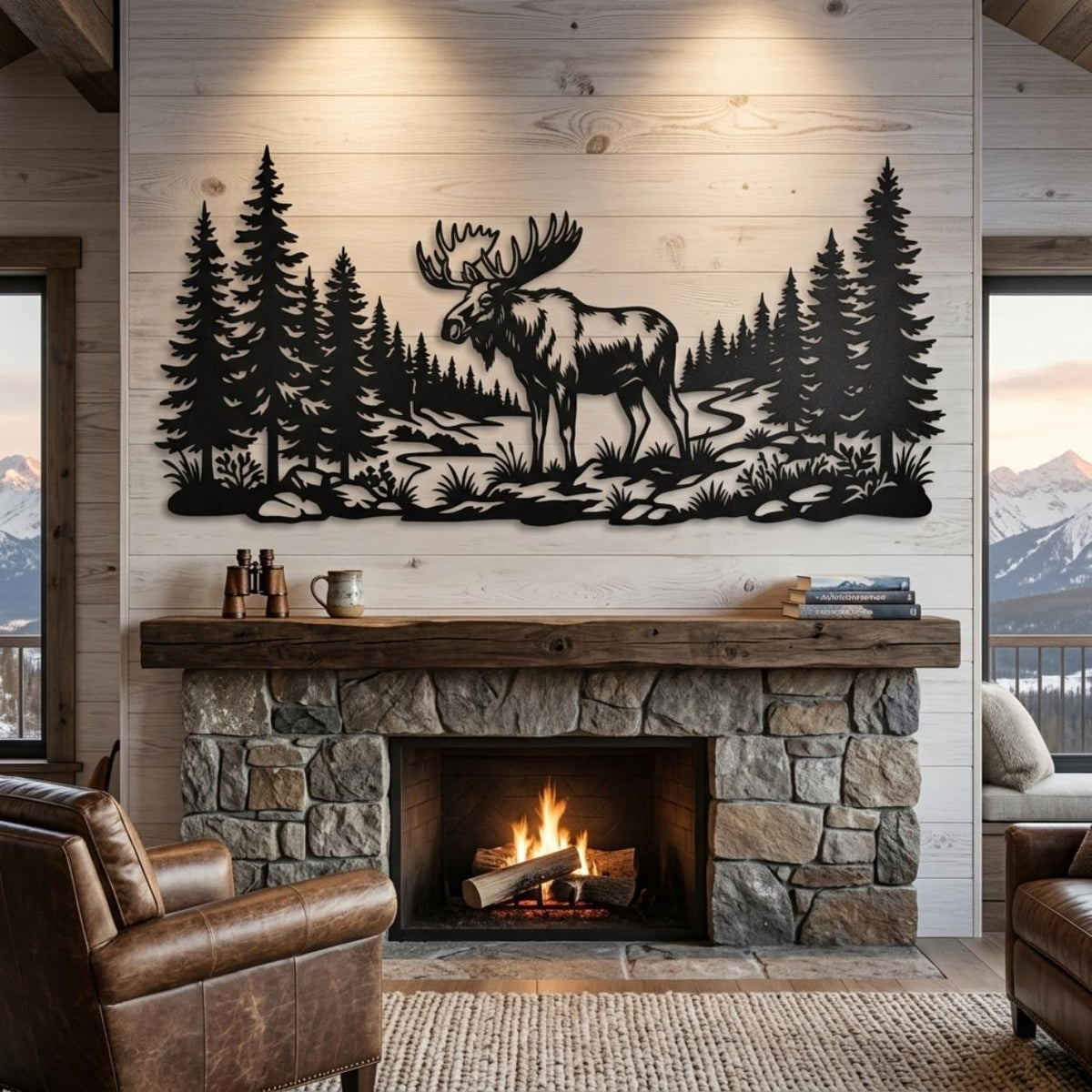 Moose Metal Wall Art