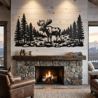 Moose Metal Wall Art
