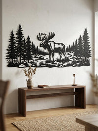 Moose Metal Wall Art