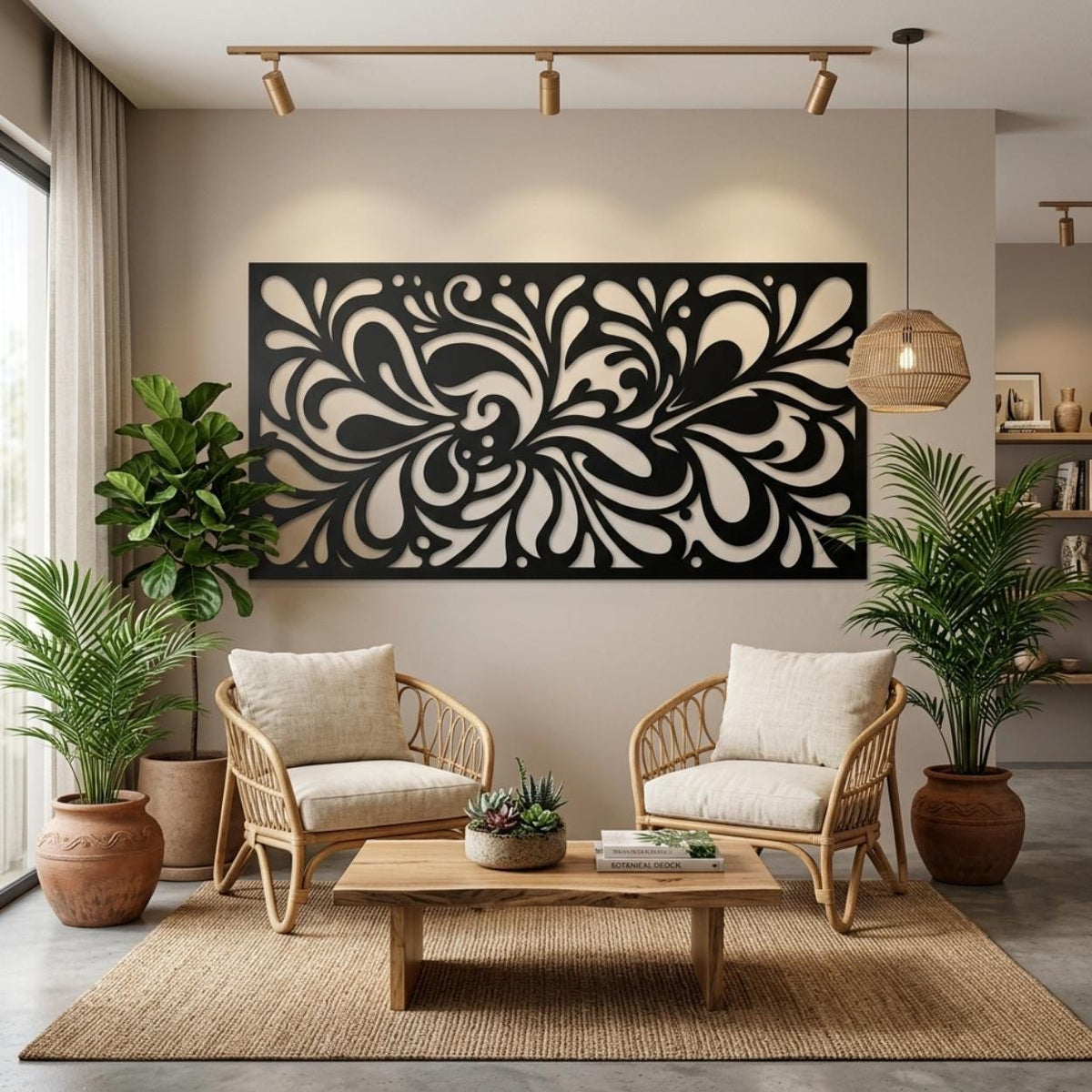 Swirl Abstract Metal Wall Art