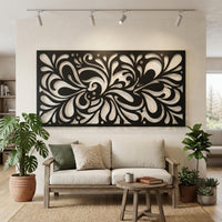 Swirl Abstract Metal Wall Art