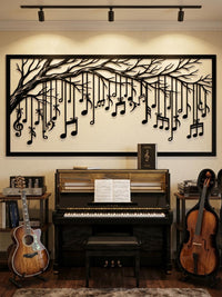 Musical Tree Metal Wall Decor