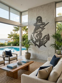 Marlin Anchor Metal Wall Decor