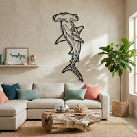Hammerhead Shark Metal Wall Art