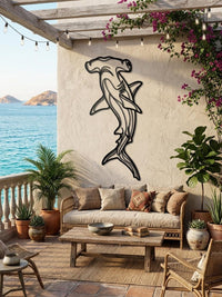 Hammerhead Shark Metal Wall Art