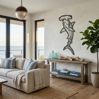 Hammerhead Shark Metal Wall Art