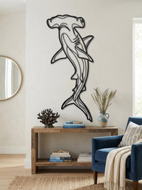 Hammerhead Shark Metal Wall Art