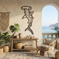 Hammerhead Shark Metal Wall Art