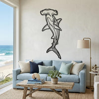 Hammerhead Shark Metal Wall Art