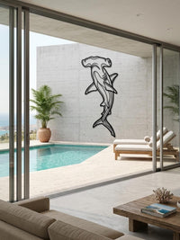 Hammerhead Shark Metal Wall Art