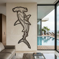 Hammerhead Shark Metal Wall Art