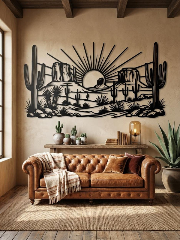 Desert Sunset Metal Wall Art