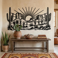 Desert Sunset Metal Wall Art
