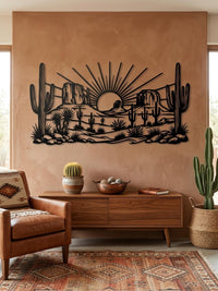 Desert Sunset Metal Wall Art