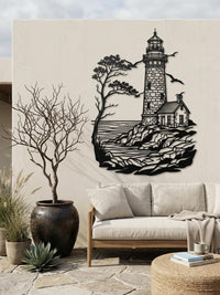 Lighthouse Metal Wall Art