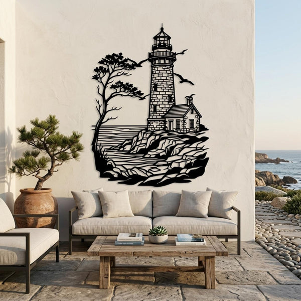 Lighthouse Metal Wall Art