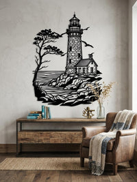 Lighthouse Metal Wall Art