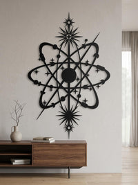 Large Atom Orbit Wall Art