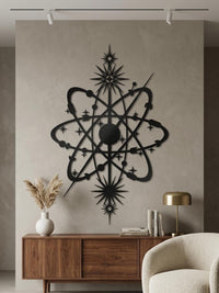 Large Atom Orbit Wall Art
