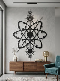 Large Atom Orbit Wall Art