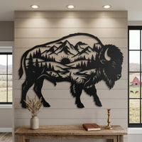 American Bison Metal Wall Art