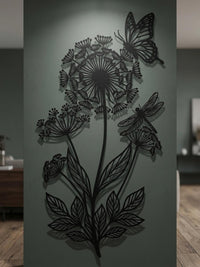 Butterfly Flower Wall Art