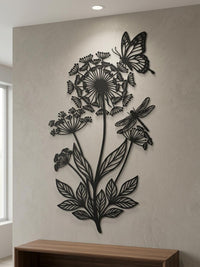 Butterfly Flower Wall Art