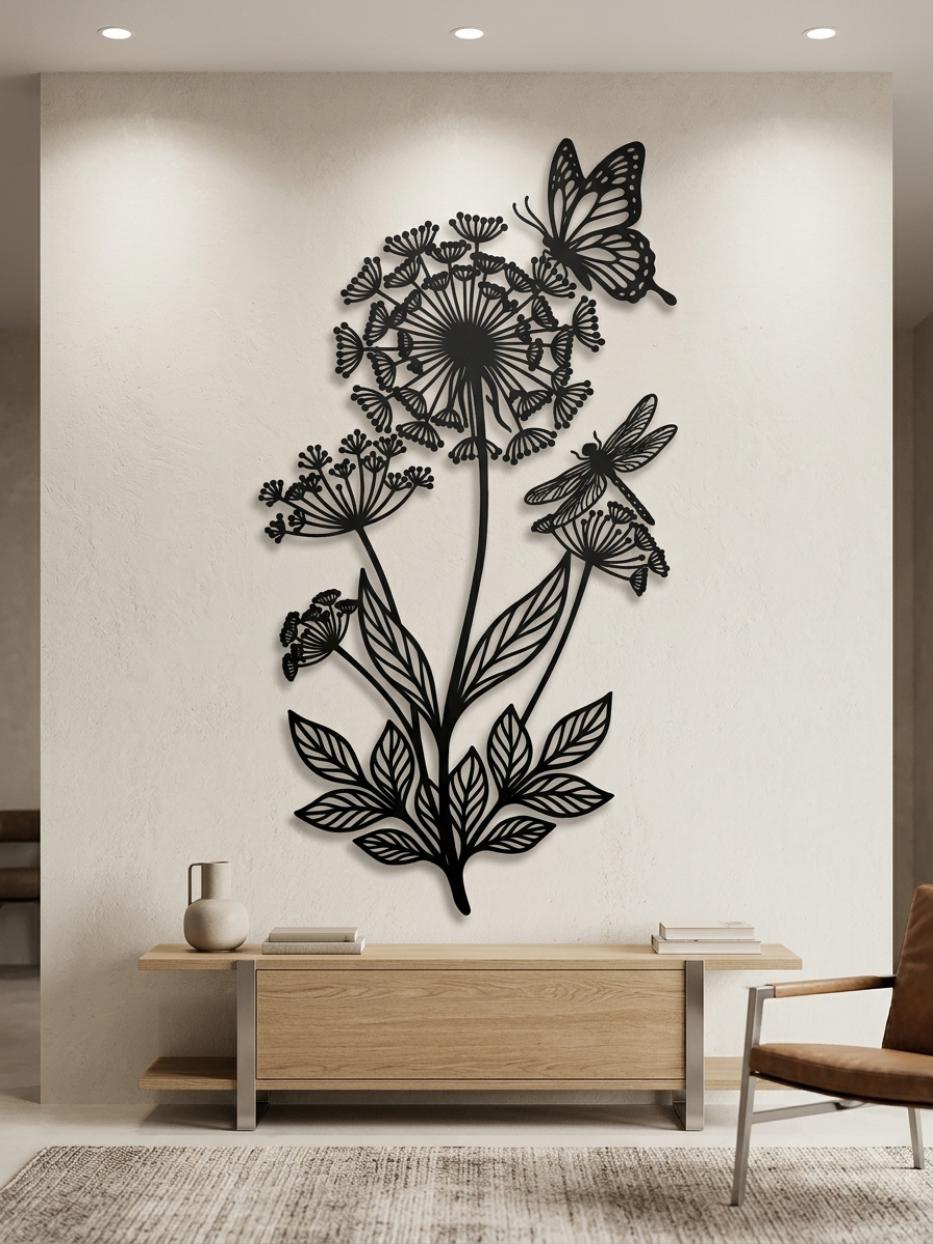Butterfly Flower Wall Art