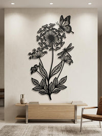 Butterfly Flower Wall Art