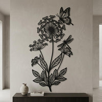 Butterfly Flower Wall Art